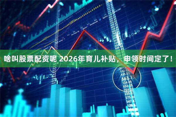 啥叫股票配资呢 2026年育儿补贴，申领时间定了！